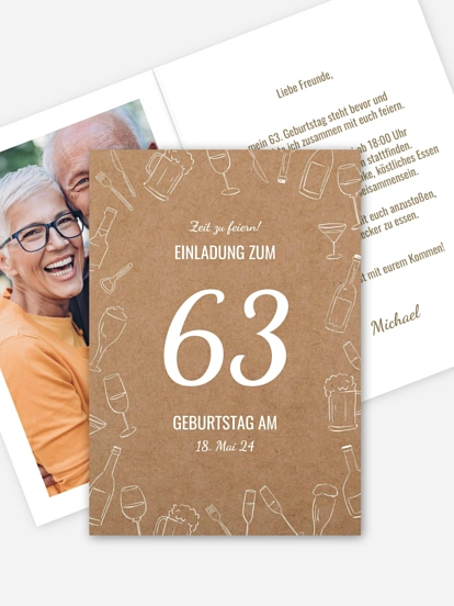 Geburtstagseinladung Party Frame