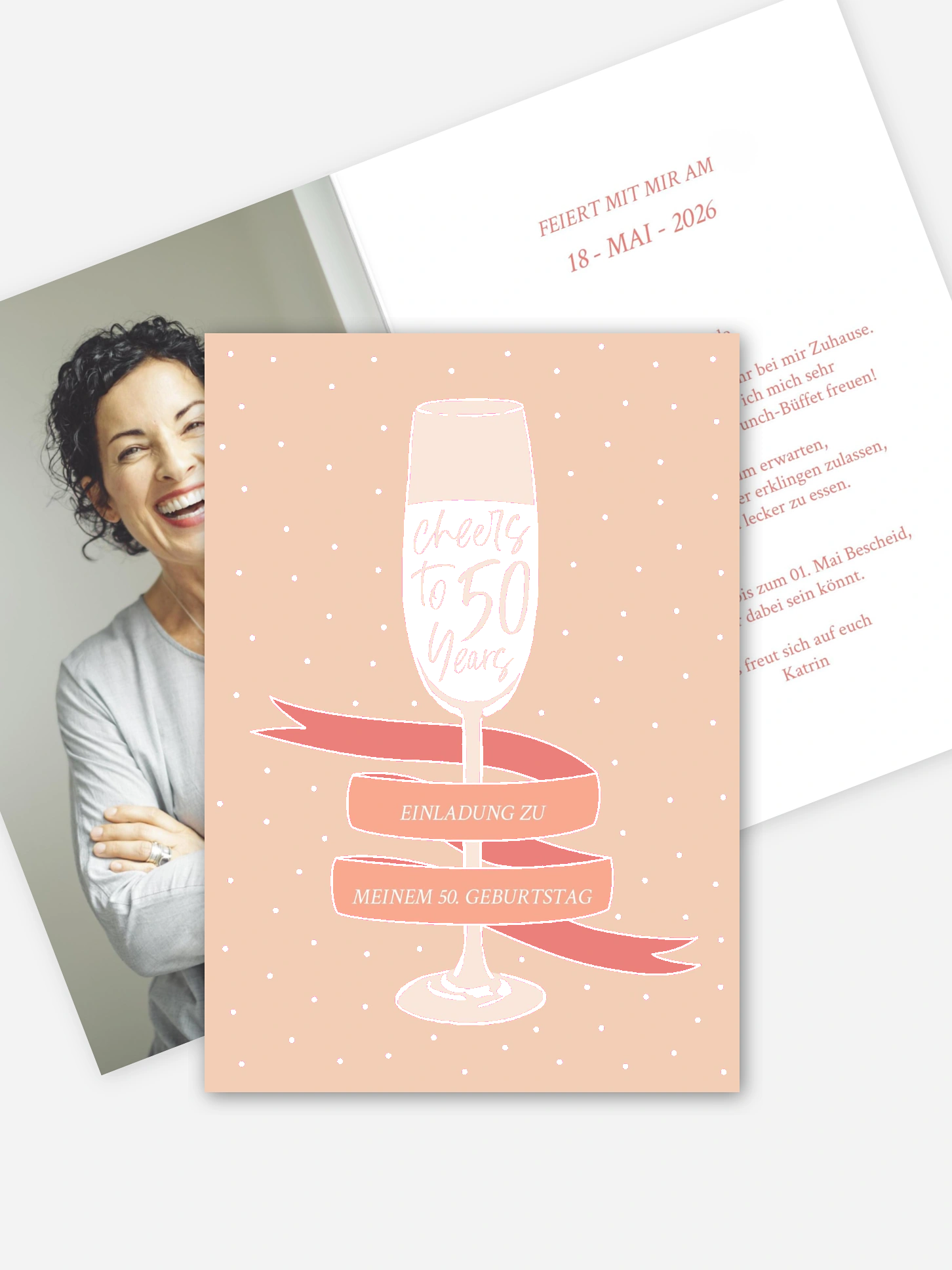 Einladung 50. Geburtstag Cheers And Years