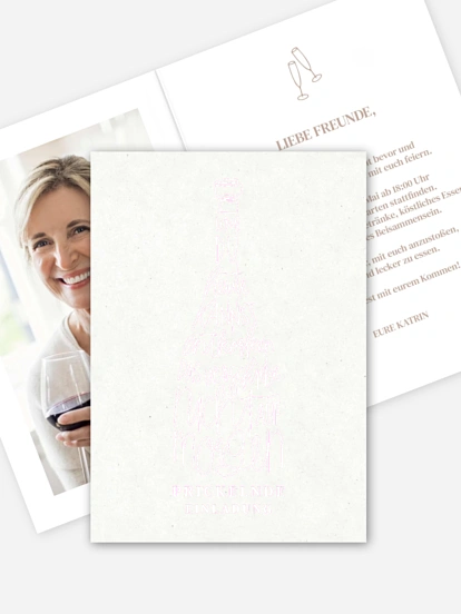 Einladung 50. Geburtstag Prickelnde Party