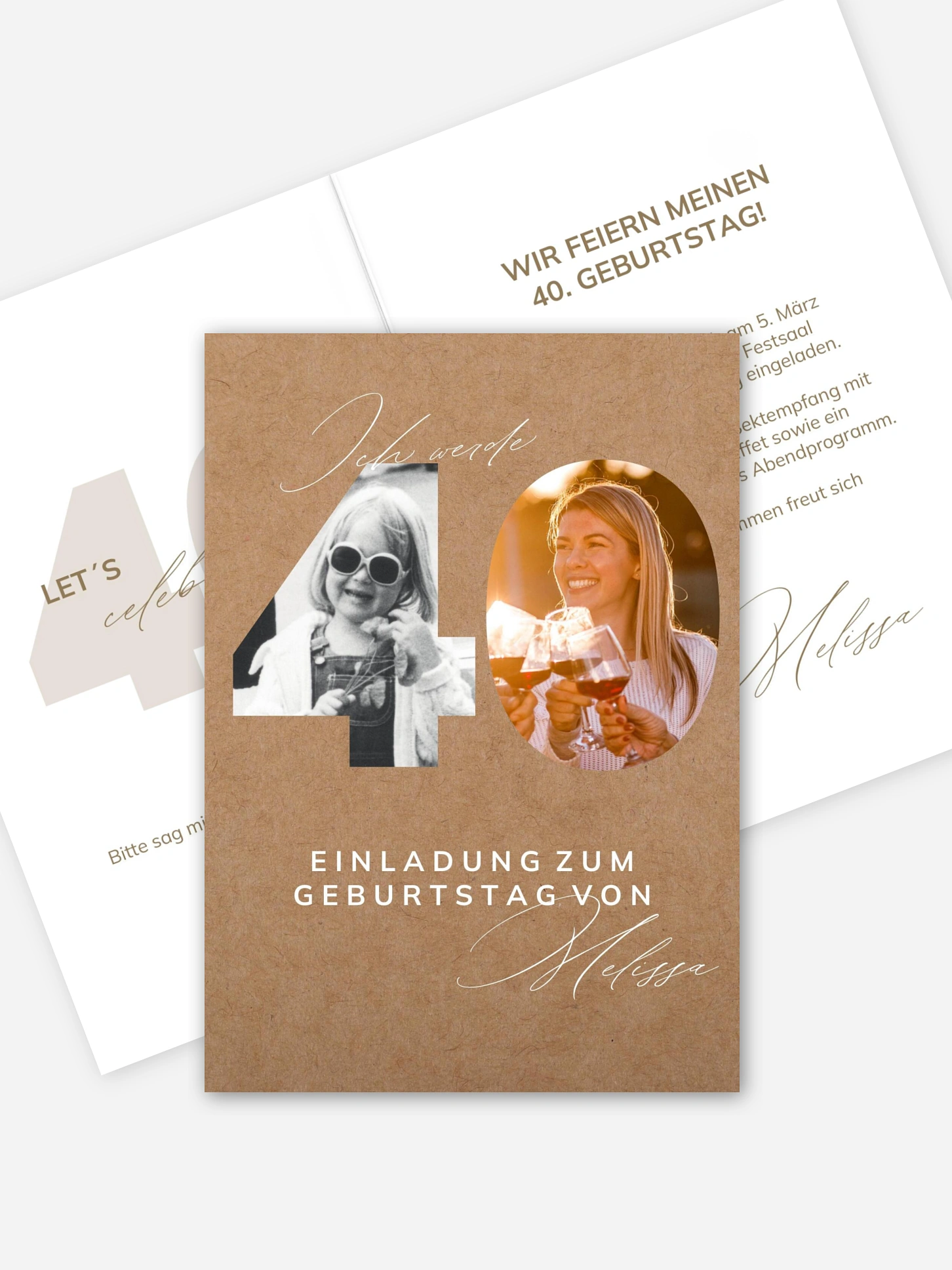 Einladung 40. Geburtstag My Style