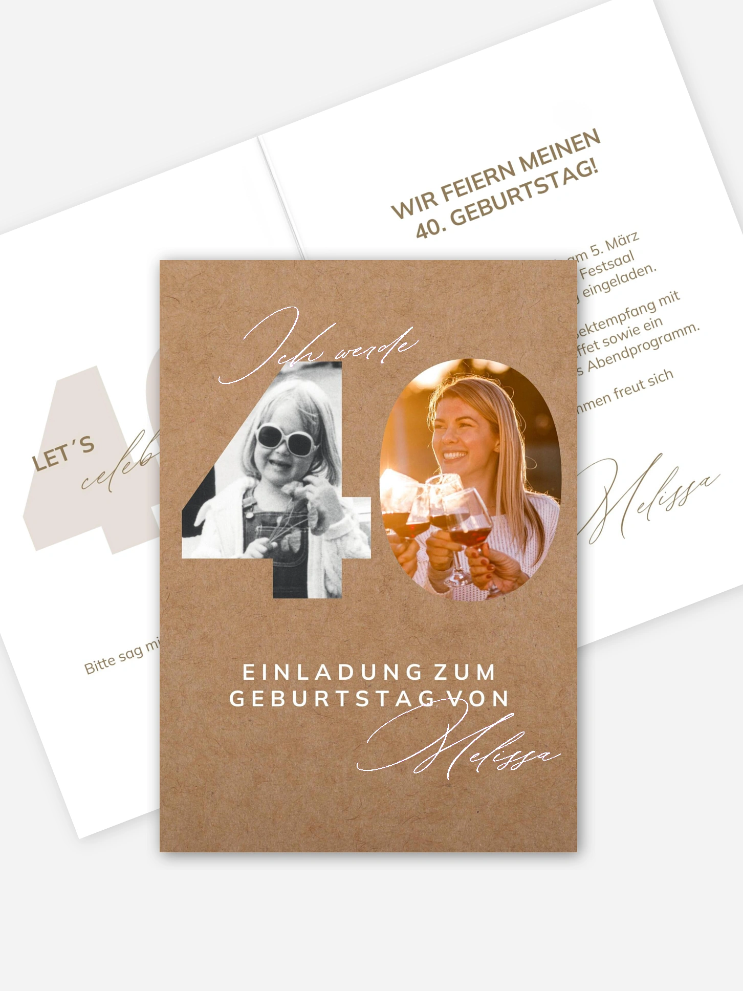 Einladung 40. Geburtstag My Style