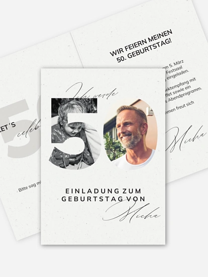 Einladung 50. Geburtstag My Style