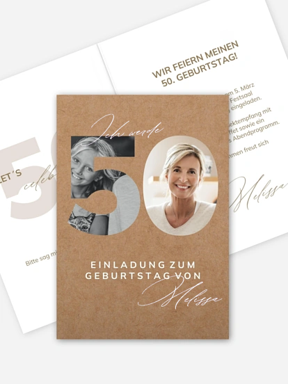 Einladung 50. Geburtstag My Style