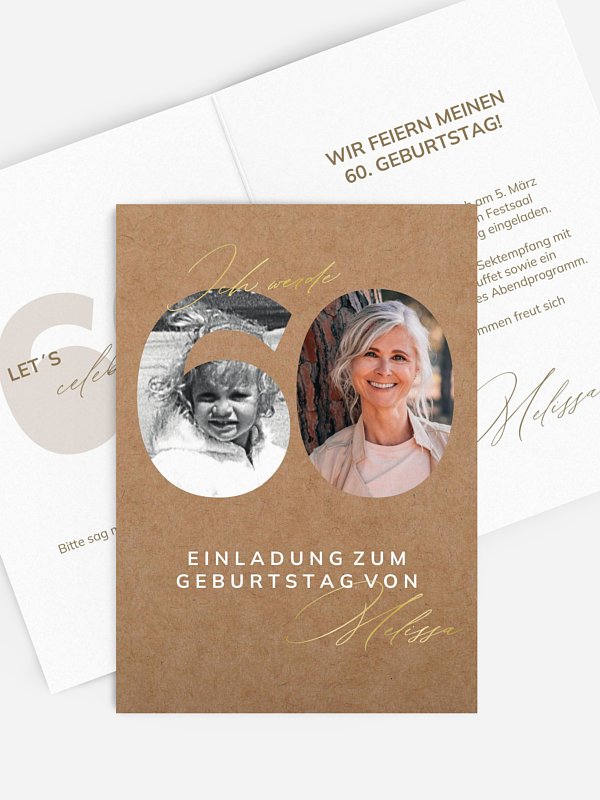 Einladung 60. Geburtstag "My Style"