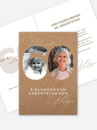Einladung 60. Geburtstag My Style