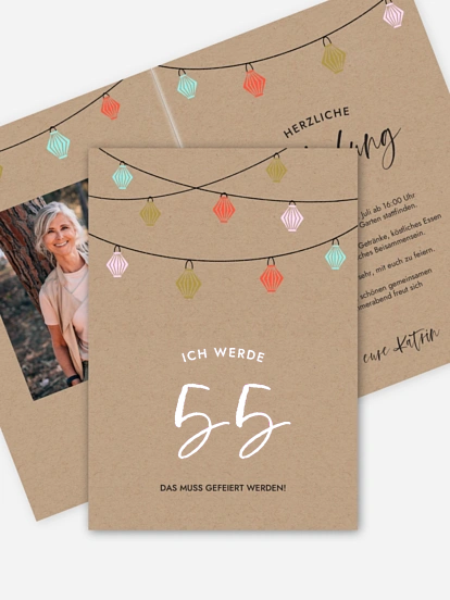 Geburtstagseinladung Lampionparty