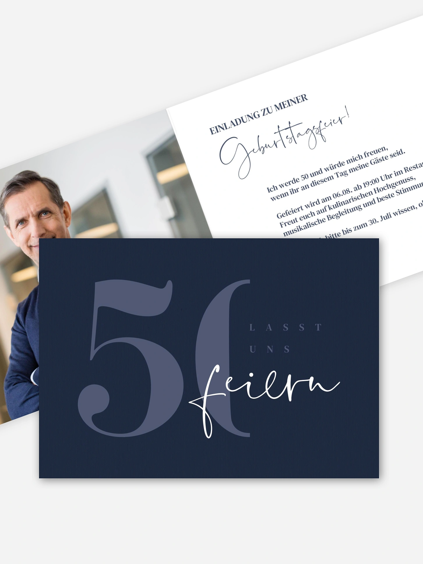 Einladung 50. Geburtstag Feiern