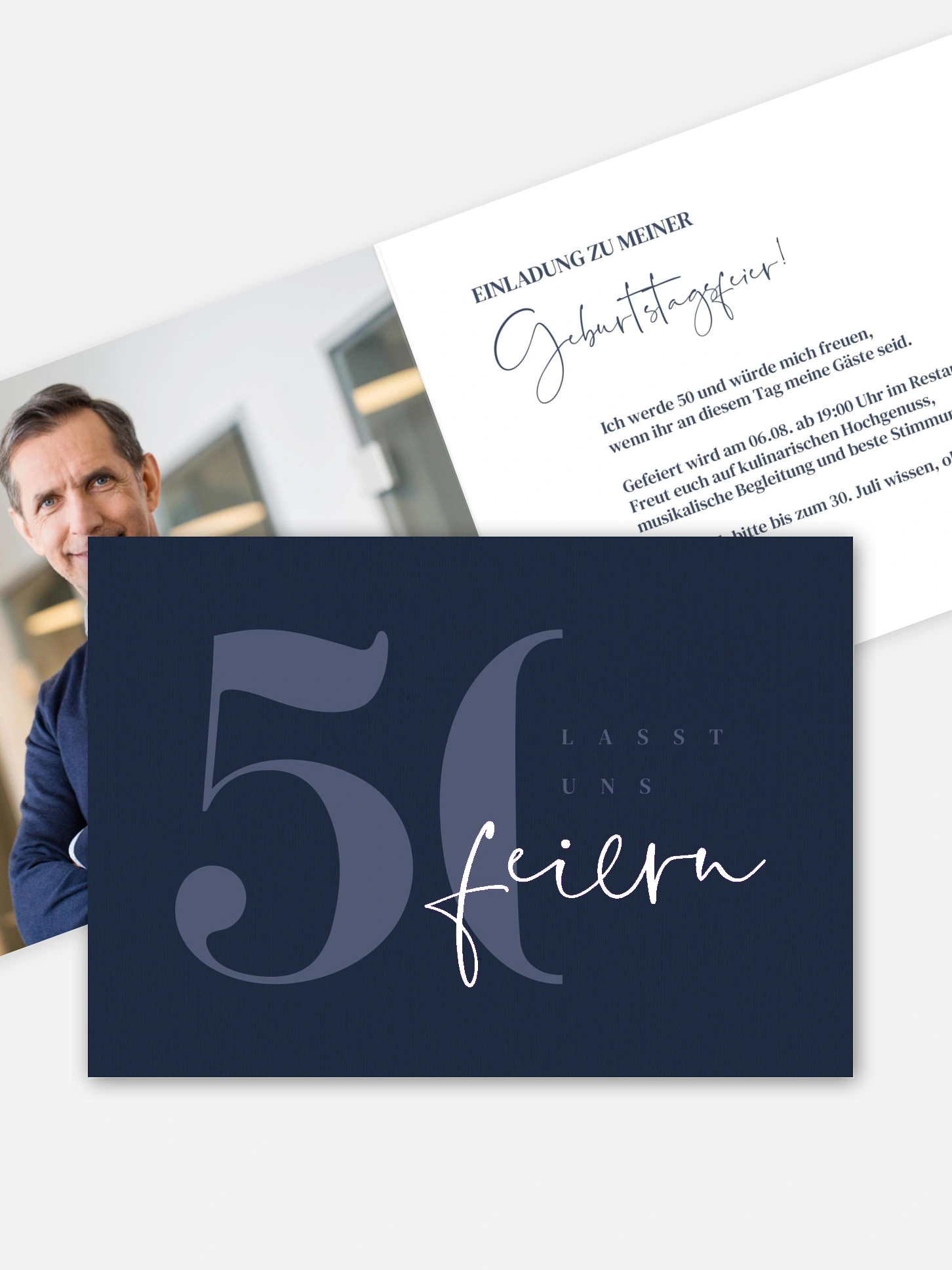 Einladung 50. Geburtstag Feiern