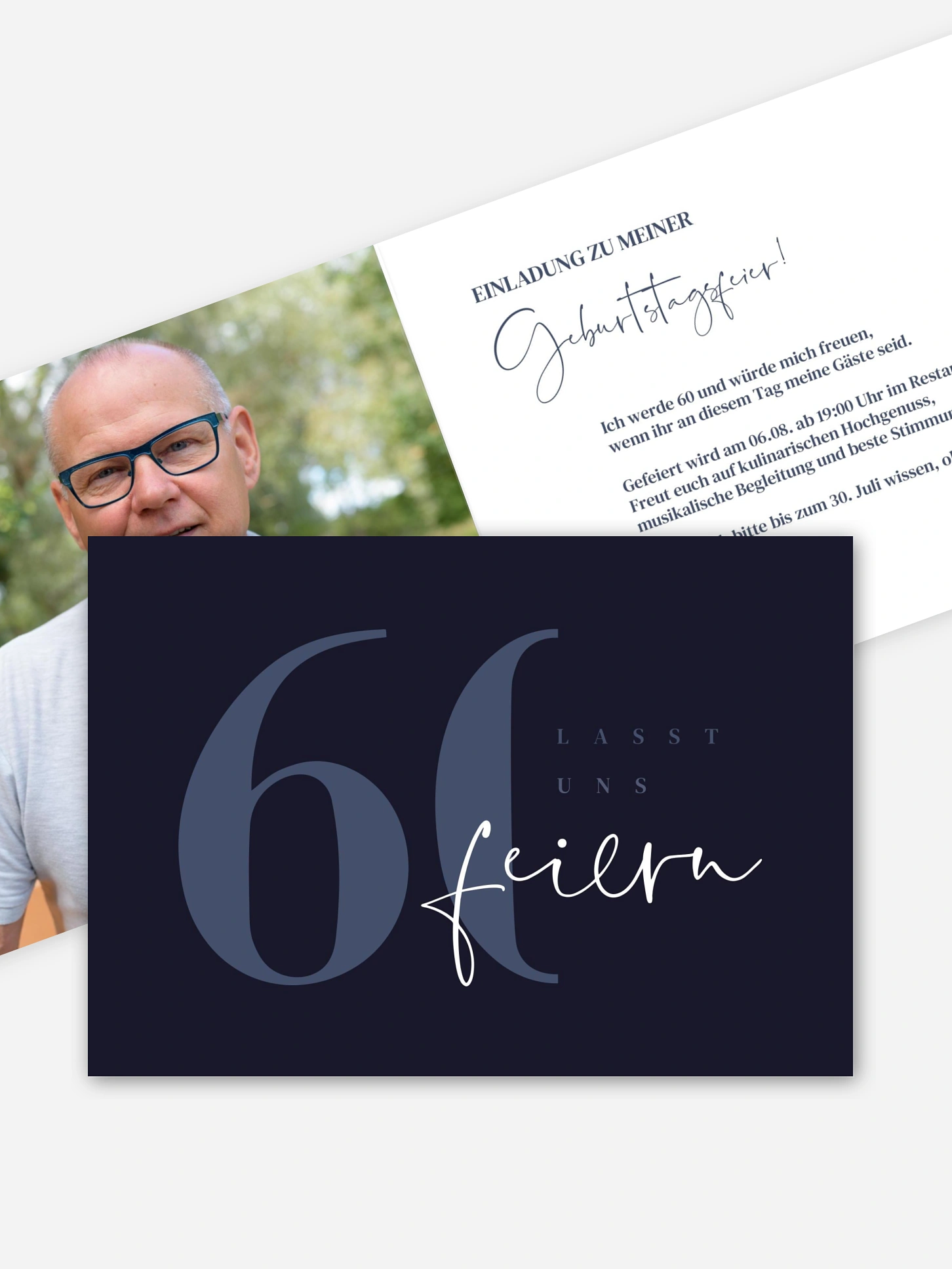 Einladung 60. Geburtstag Feiern