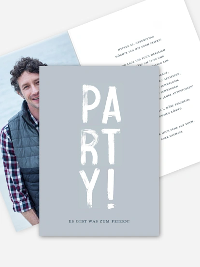 Geburtstagseinladung Bold Brush