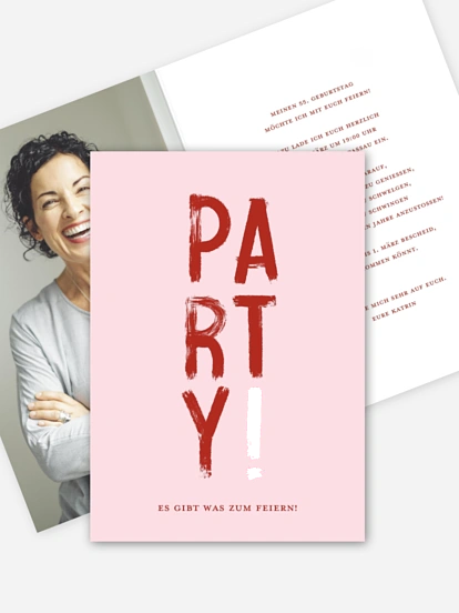 Geburtstagseinladung Bold Brush