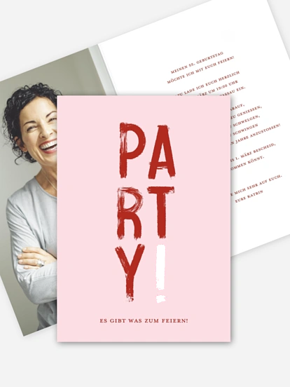 Geburtstagseinladung Bold Brush