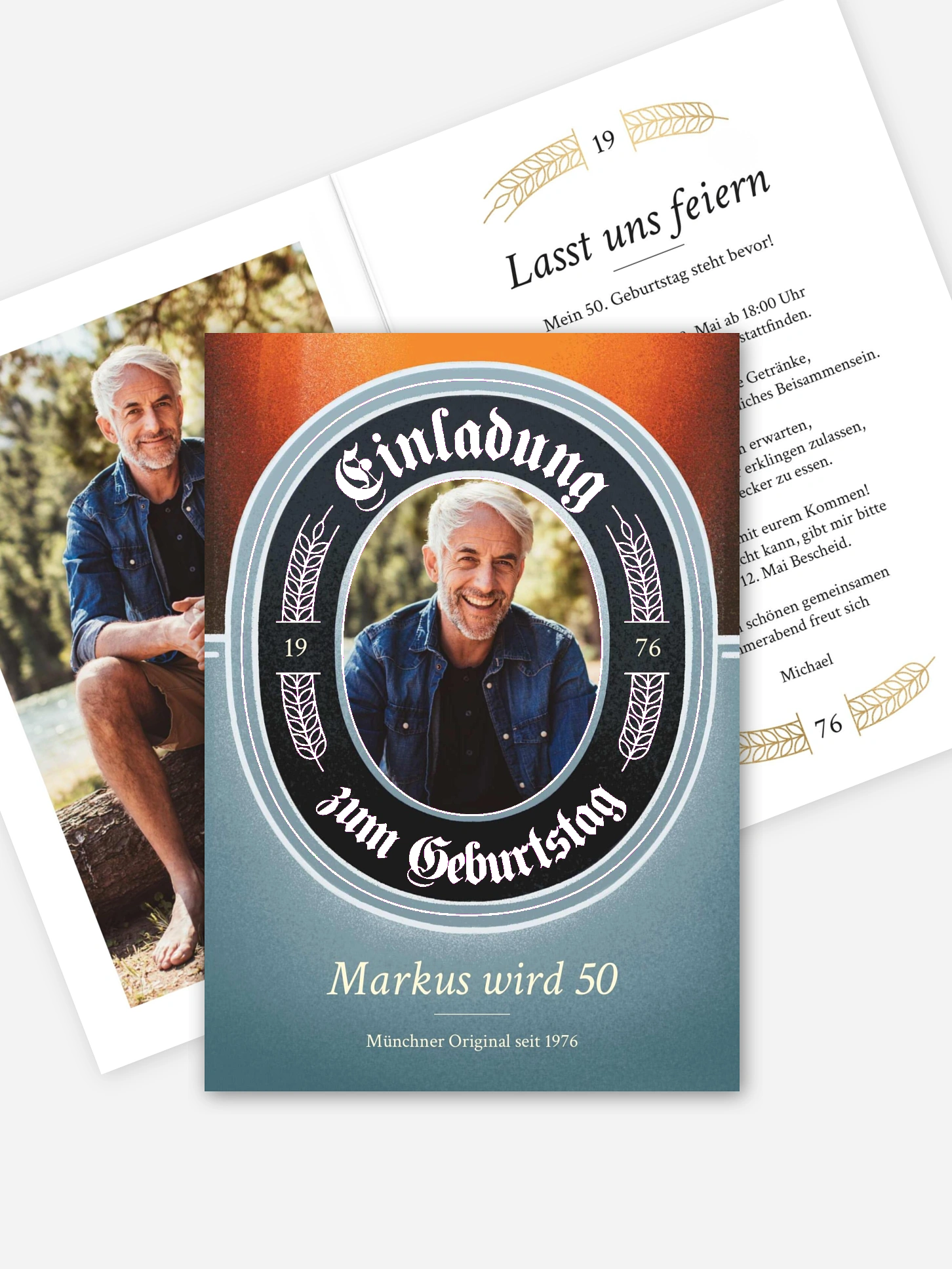 Einladung 50. Geburtstag Zum Wohl