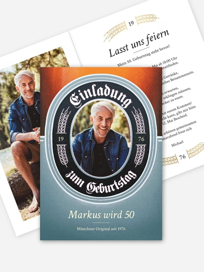 Einladung 50. Geburtstag Zum Wohl