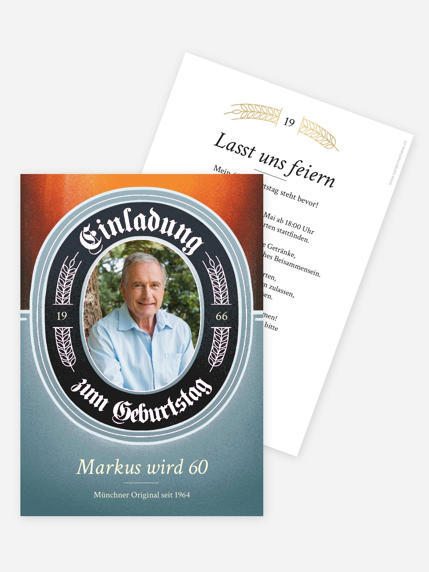 Einladung 60. Geburtstag Zum Wohl