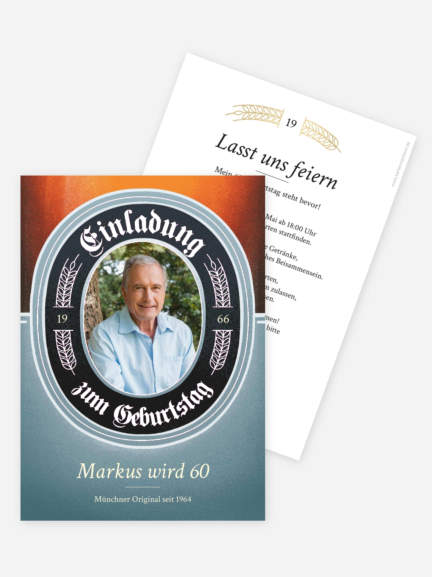 Einladung 60. Geburtstag Zum Wohl
