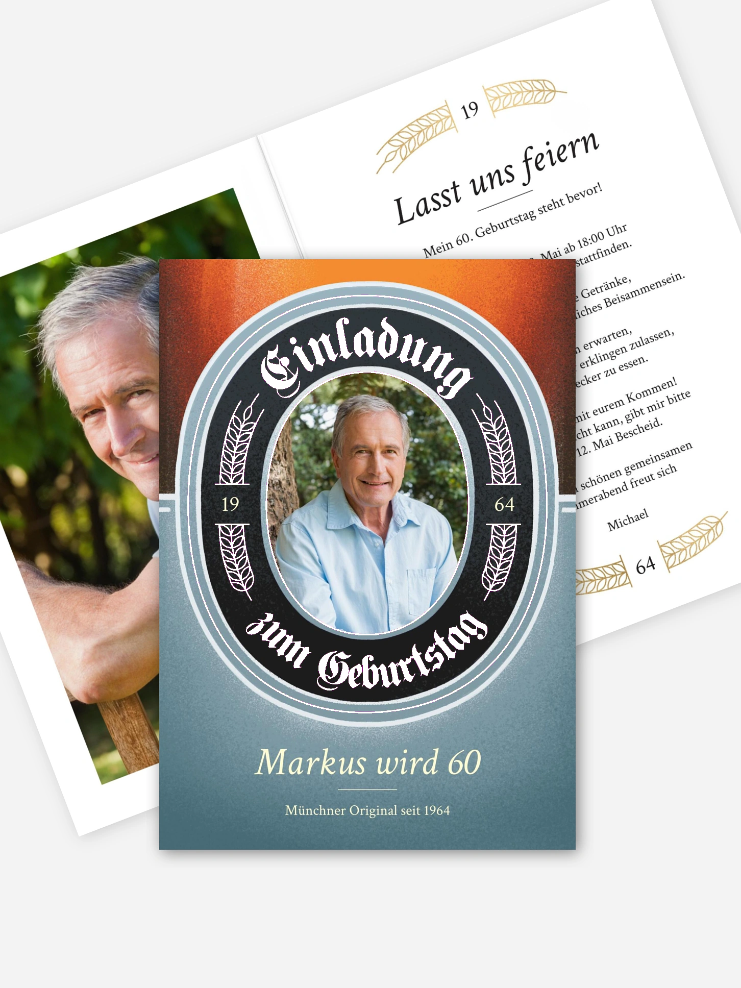 Einladung 60. Geburtstag Zum Wohl