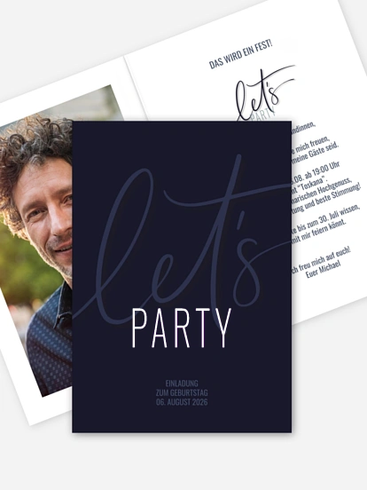 Einladung 50. Geburtstag It's a Party