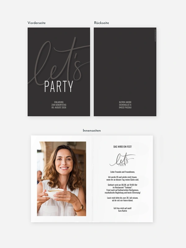 Geburtstagseinladung It's a Party