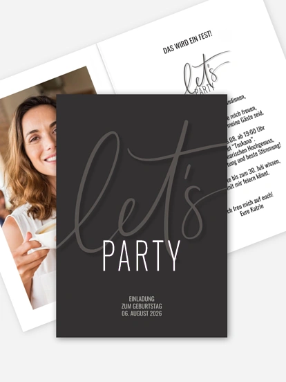 Geburtstagseinladung It's a Party
