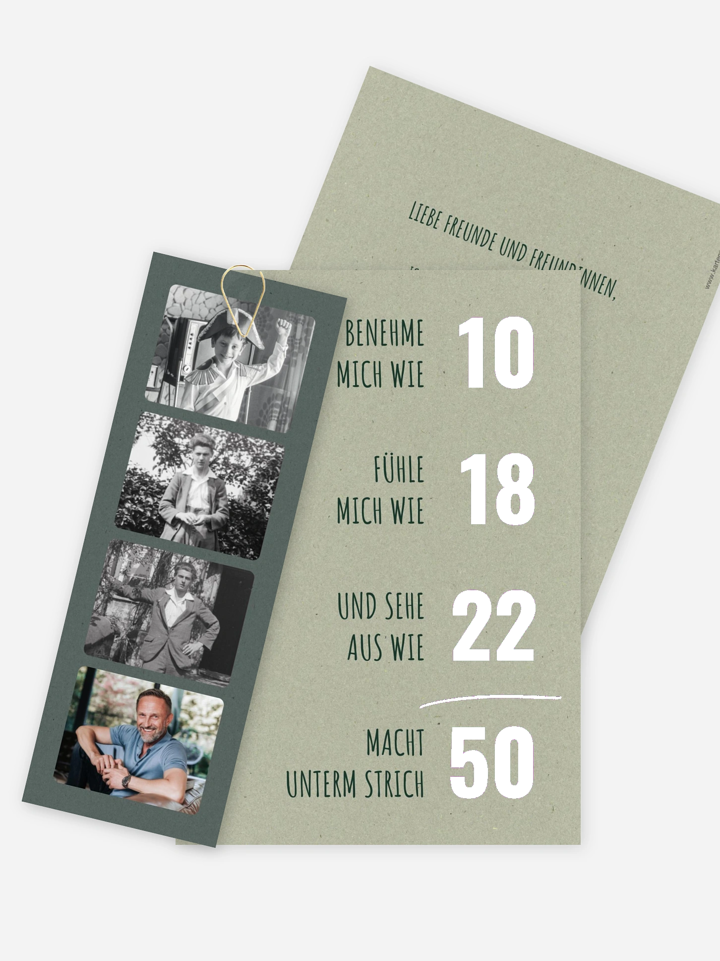 Einladung 50. Geburtstag Unterm Strich