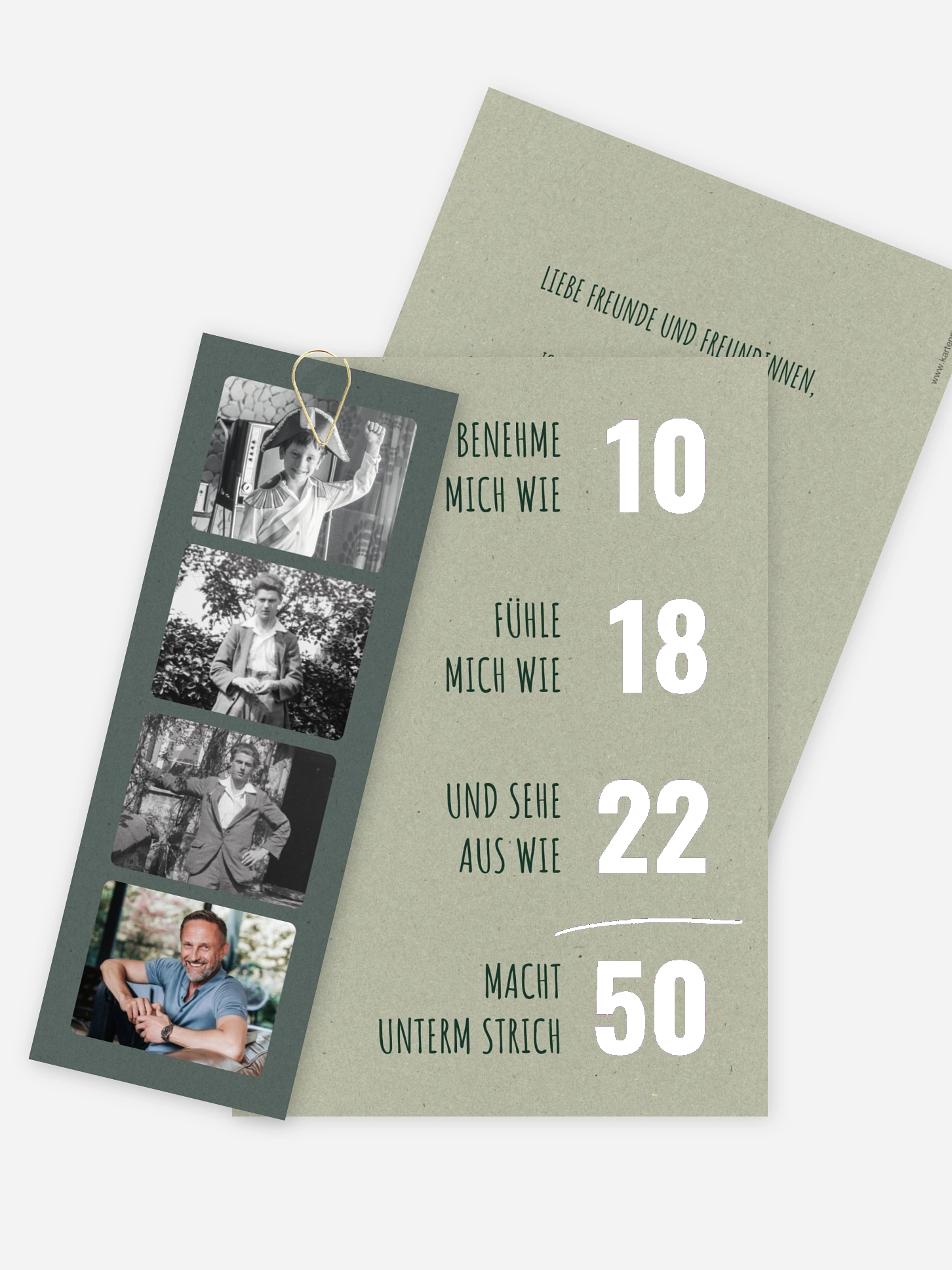 Einladung 50. Geburtstag Unterm Strich