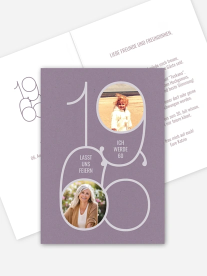 Einladung 60. Geburtstag Geburtsjahr