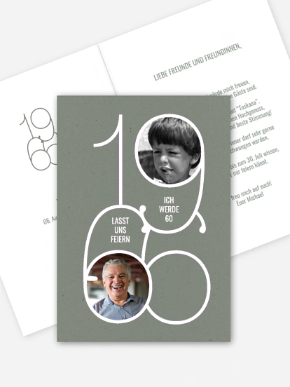 Einladung 60. Geburtstag Geburtsjahr