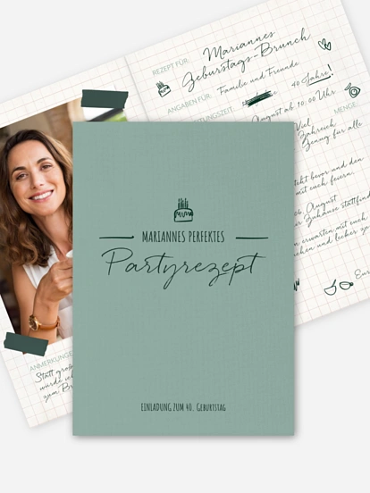 Einladung 40. Geburtstag Rezept