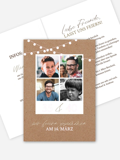 Geburtstagseinladung Wir Feiern