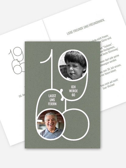 Einladung 60. Geburtstag Geburtsjahre