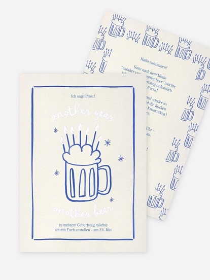 Geburtstagseinladung Party Drink