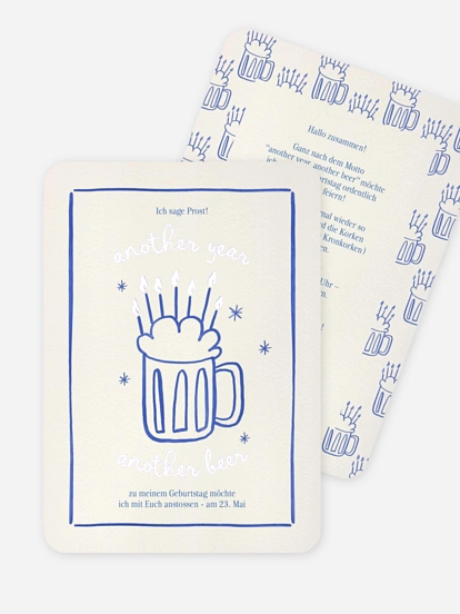 Geburtstagseinladung Party Drink