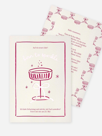 Geburtstagseinladung Party Drink