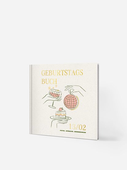 Gästebuch Geburtstag Let's Glow