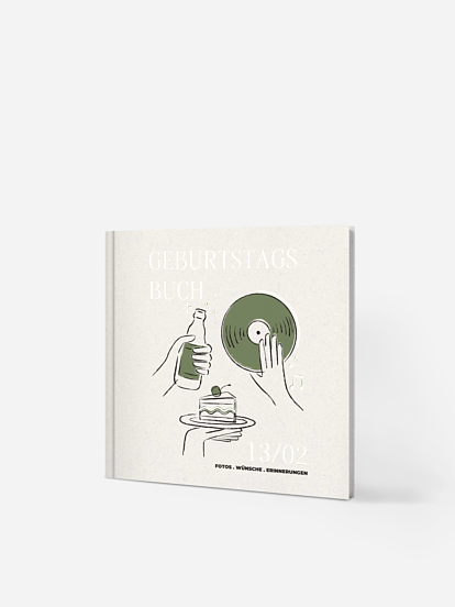 Gästebuch Geburtstag Let's Glow