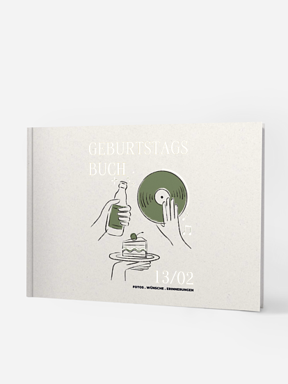 Gästebuch Geburtstag Let's Glow