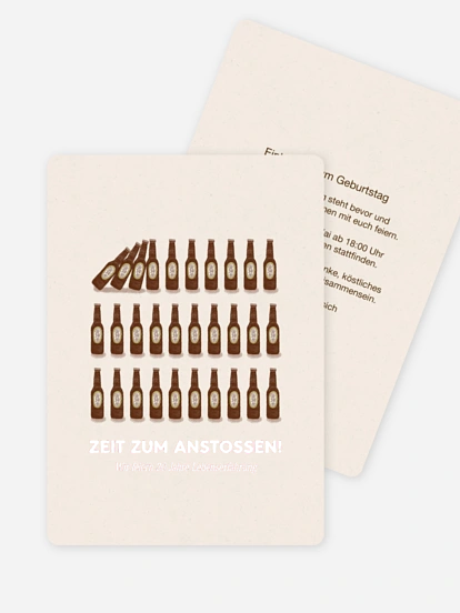 Einladung 30. Geburtstag Zeit zum anstoßen