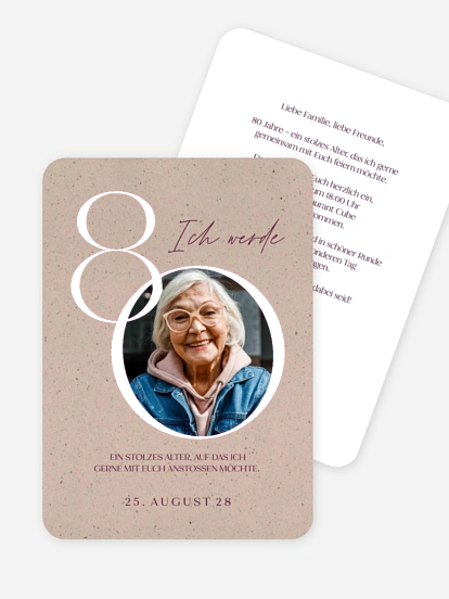 Einladung 80. Geburtstag Jubeltag