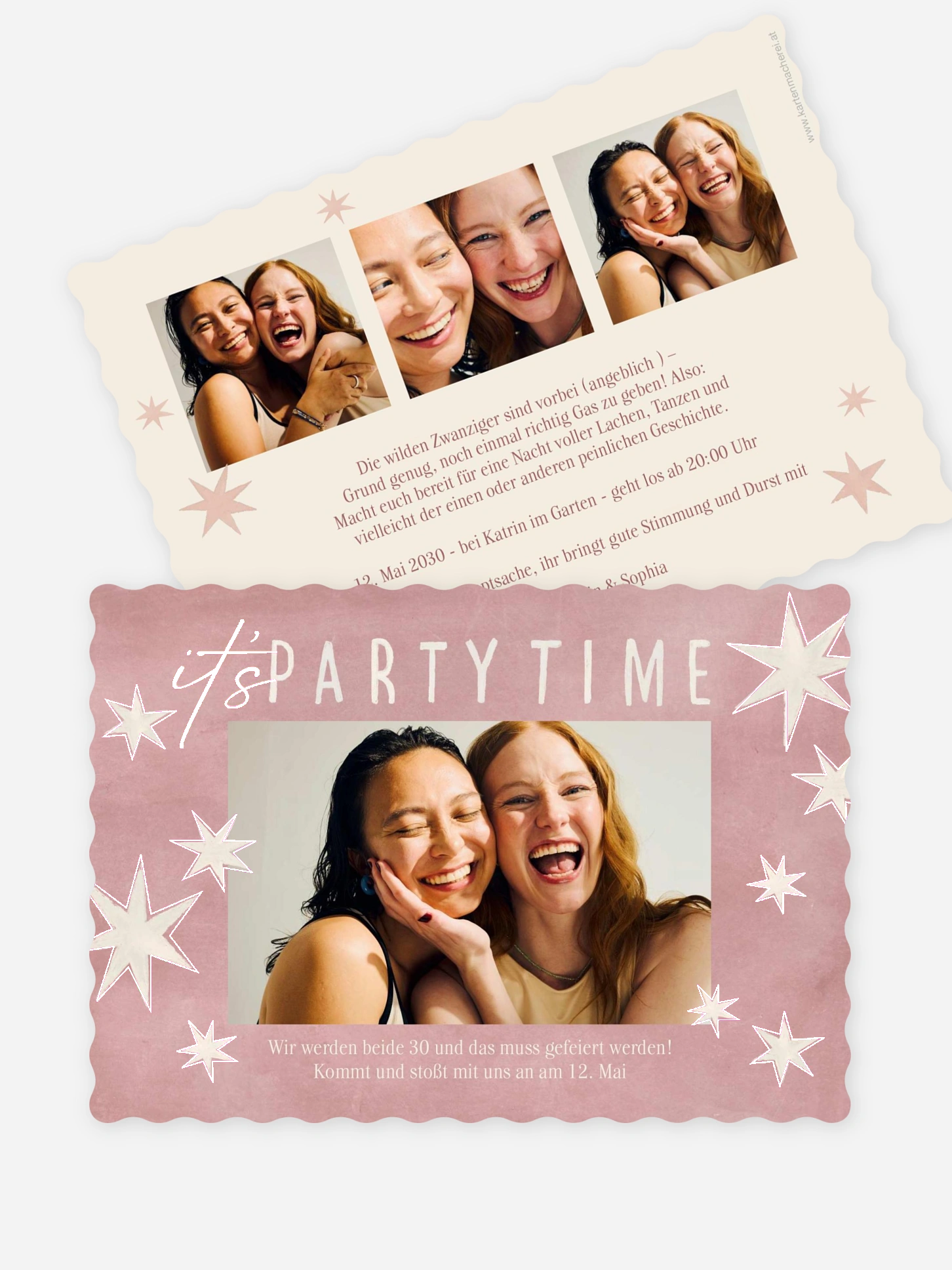 Einladung 30. Geburtstag Sparkling Star