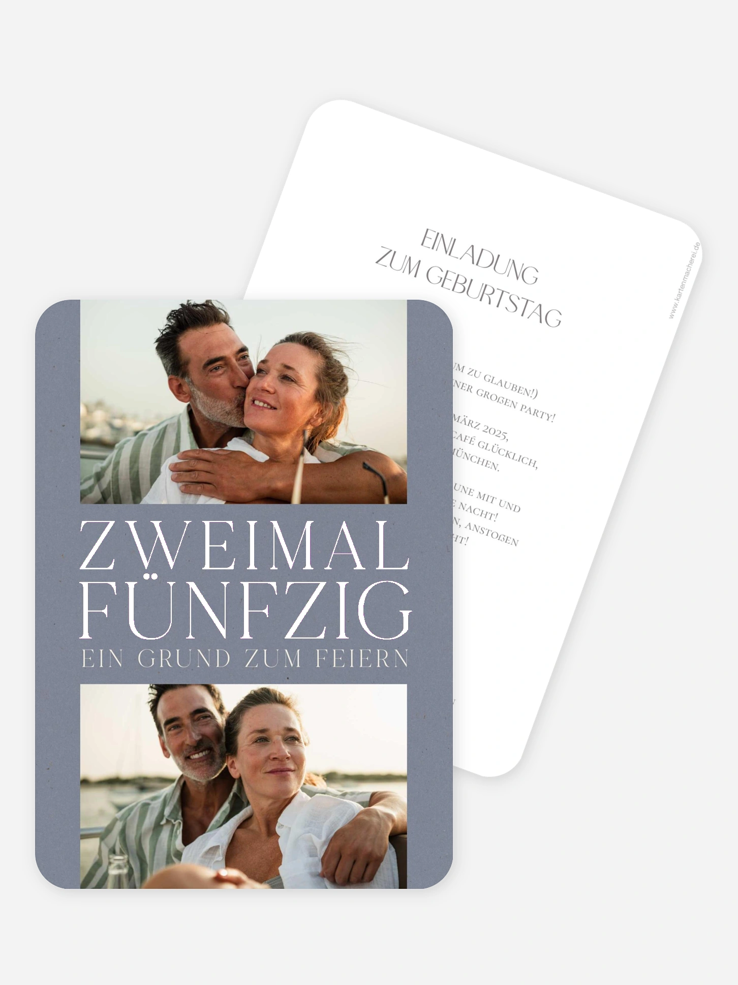 Einladung 50. Geburtstag Gemeinsam feiern