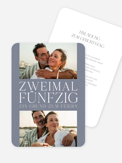 Einladung 50. Geburtstag Gemeinsam feiern