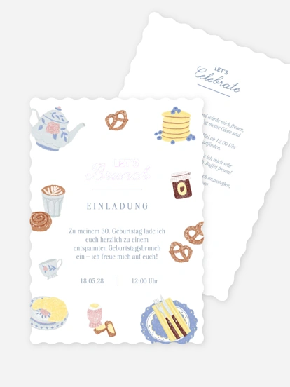 Geburtstagseinladung Birthday Brunch