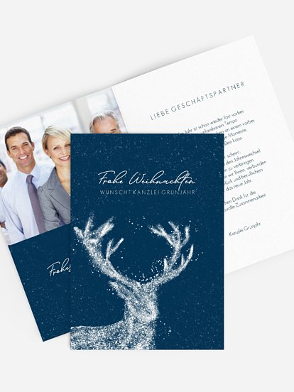 Geschäftliche Weihnachtskarte Patronus