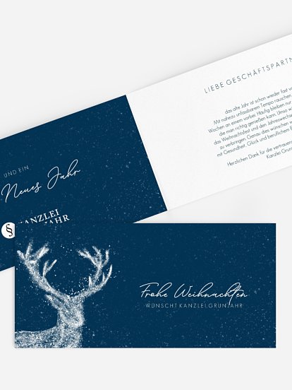 Geschäftliche Weihnachtskarte Patronus