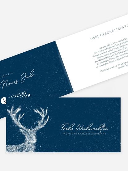 Geschäftliche Weihnachtskarte Patronus