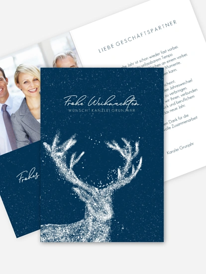Geschäftliche Weihnachtskarte Patronus