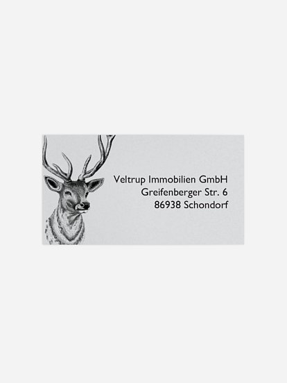 Empfängeraufkleber geschäftl. Weihnachten Graceful Christmas