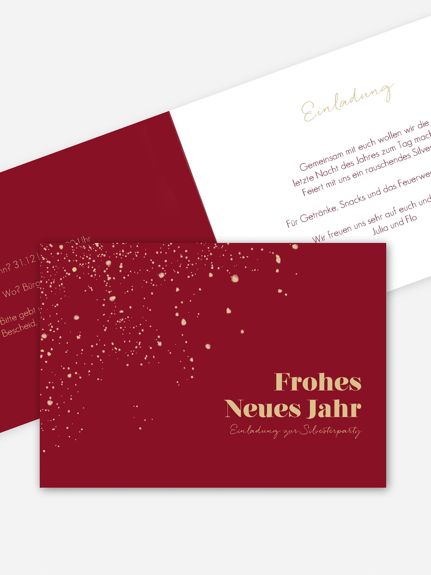 Partyeinladung Sternenstaub