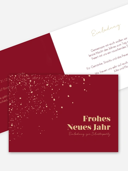 Partyeinladung Sternenstaub